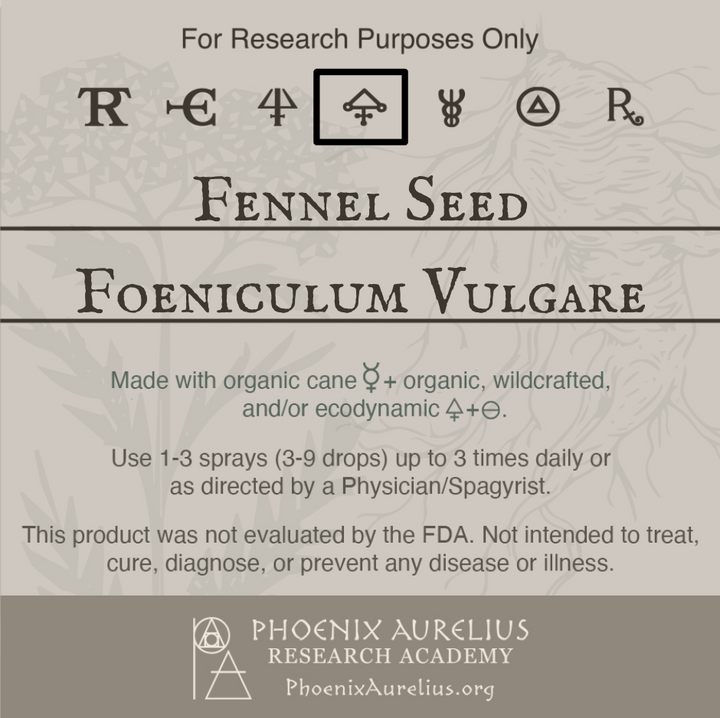 Fennel Seed Philosophic Spagyric Essence