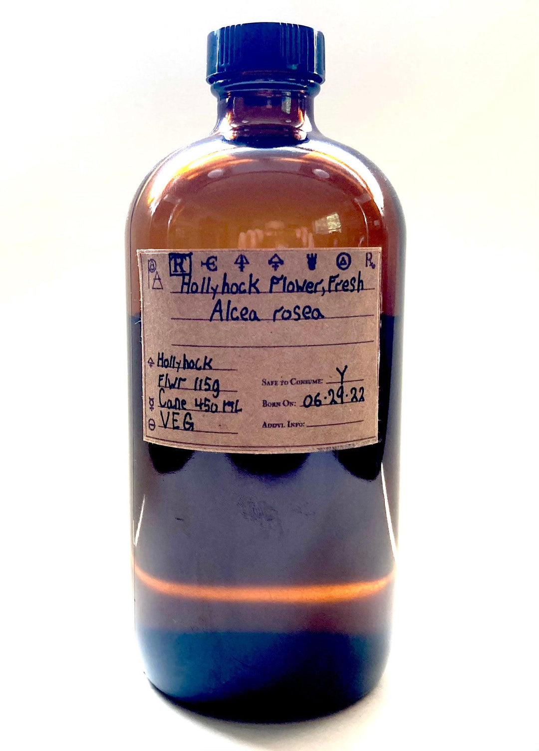 Hollyhock Flower, Fresh, Spagyric Tincture