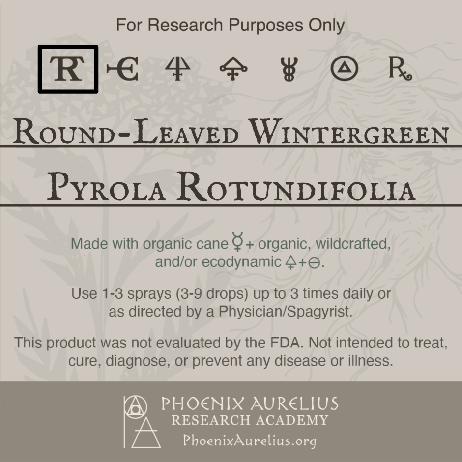 Round-Leaved  Wintergreen Spagyric Tincture