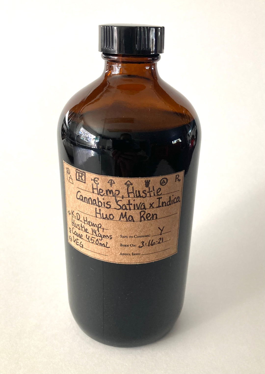 Hemp Spagyric Tincture: Hustle Strain - Phoenix Aurelius Research Academy