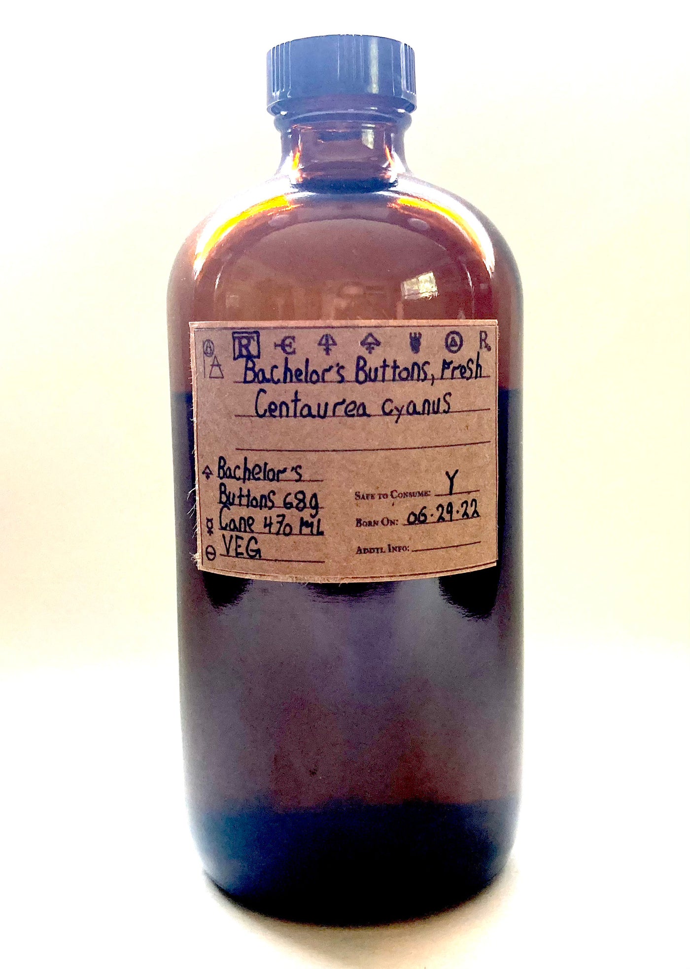 Bachelor's Buttons, Fresh, Spagyric Tincture