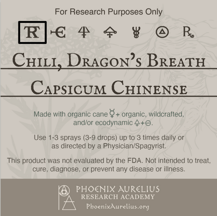 Chili, Dragon's Breath, Spagyric Tincture
