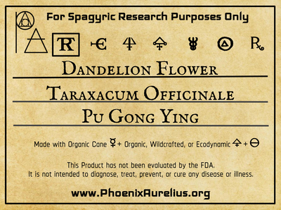 Dandelion Flower Spagyric Tincture