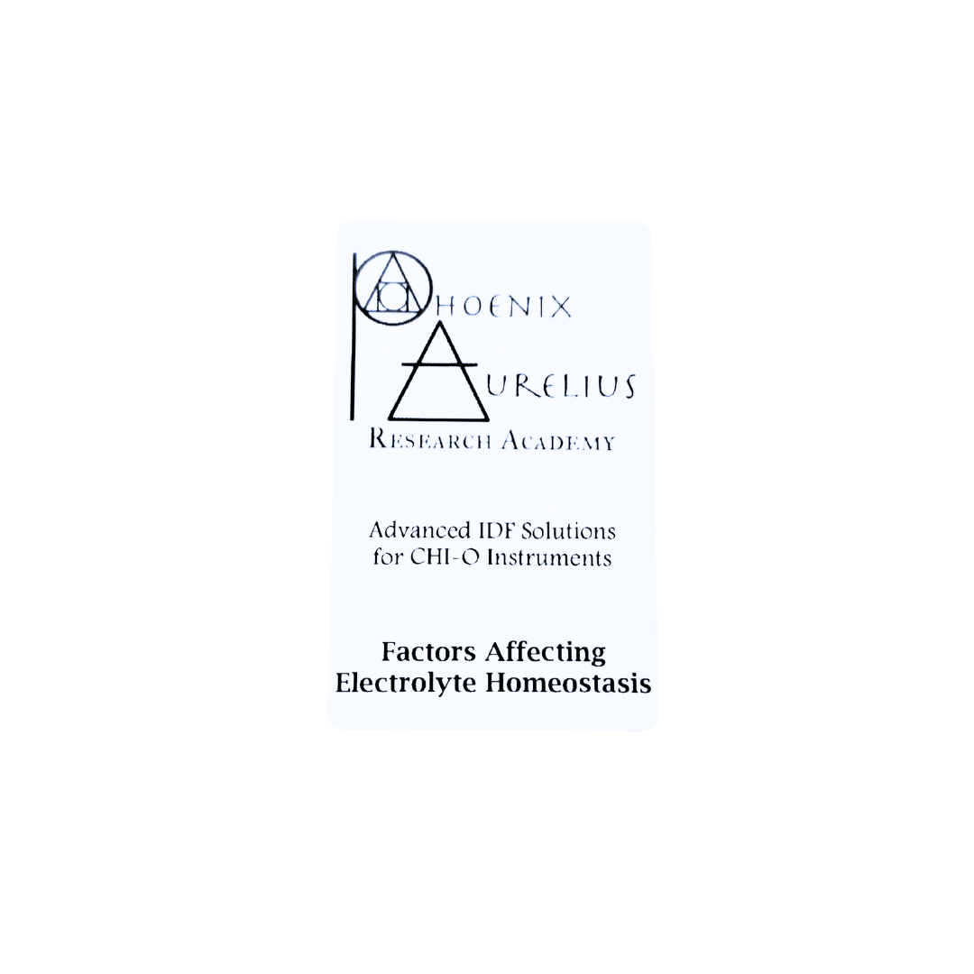 Factors Affecting Electrolyte Homeostasis - Advanced IDF Card