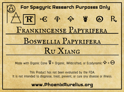 Frankincense Papyrifera Spagyric Tincture