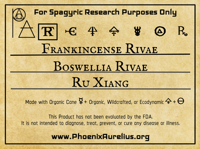 Frankincense Rivae Spagyric Tincture