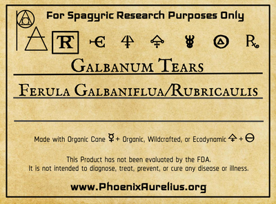 Galbanum Tears Spagyric Tincture