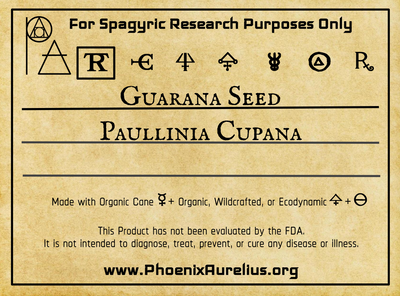 Guarana Seed Spagyric Tincture