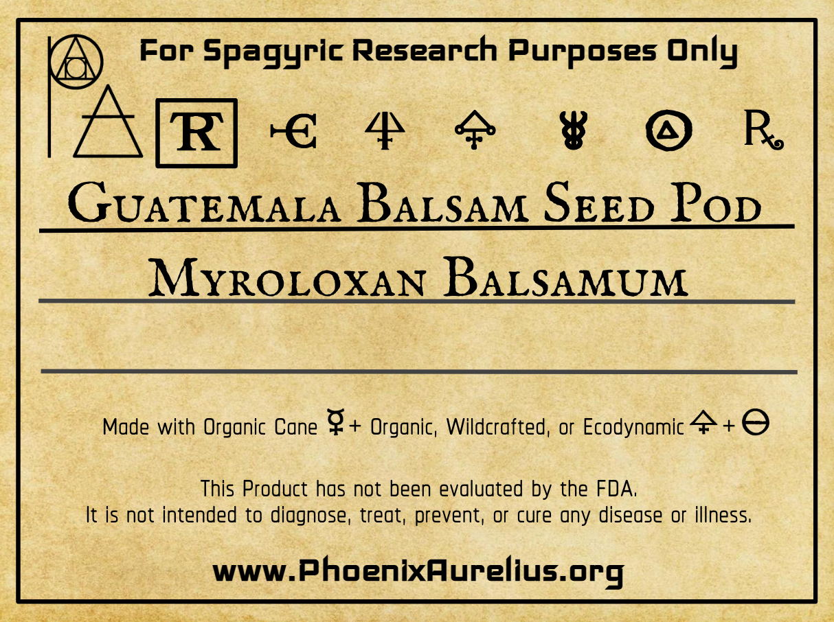 Guatemala Balsam Seed Pod Spagyric Tincture