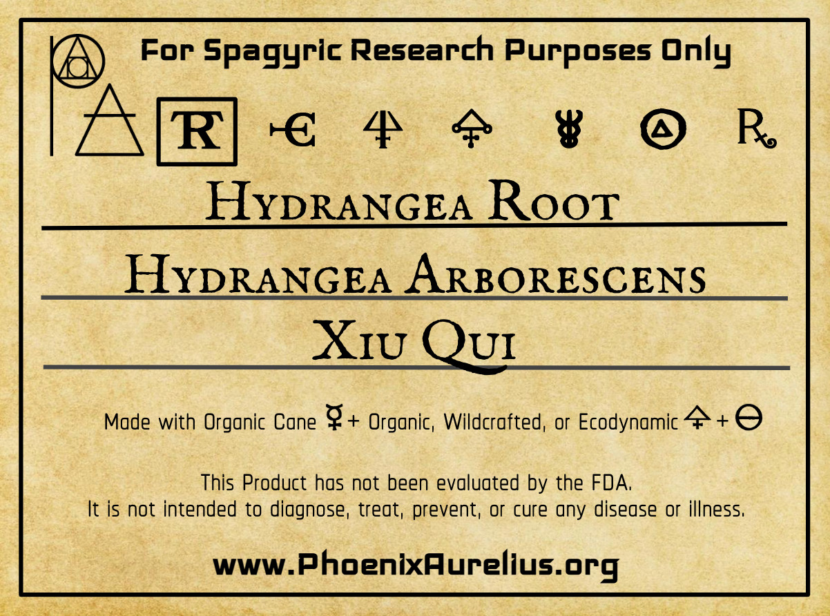 Hydrangea Root Spagyric Tincture