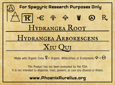 Hydrangea Root Spagyric Tincture