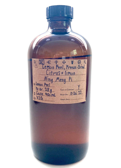 Lemon Peel, Freeze Dried, Spagyric Tincture