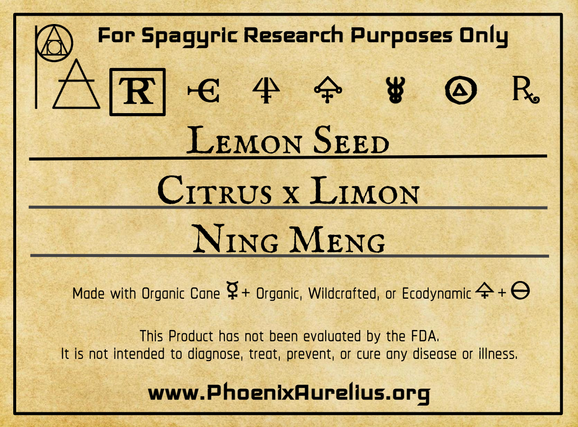 Lemon Seed Spagyric Tincture