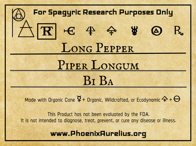 Long Pepper Spagyric Tincture