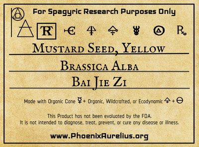Mustard Seed, Yellow, Spagyric Tincture