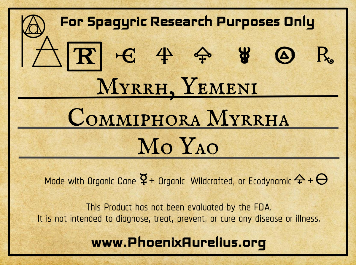 Myrrh, Yemeni, Spagyric Tincture