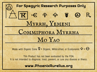 Myrrh, Yemeni, Spagyric Tincture