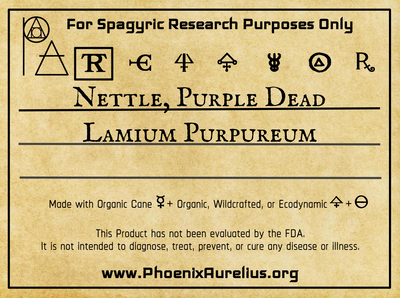 Nettle, Purple Dead, Spagyric Tincture