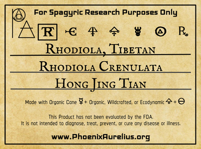Rhodiola, Tibetan, Spagyric Tincture