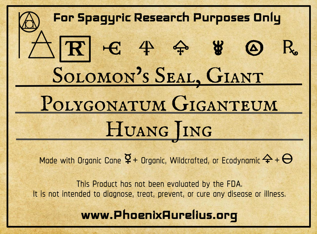 Solomon's Seal, Giant, Spagyric Tincture