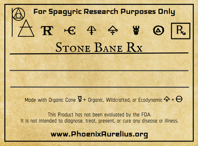 Stone Bane Rx Spagyric Formulation