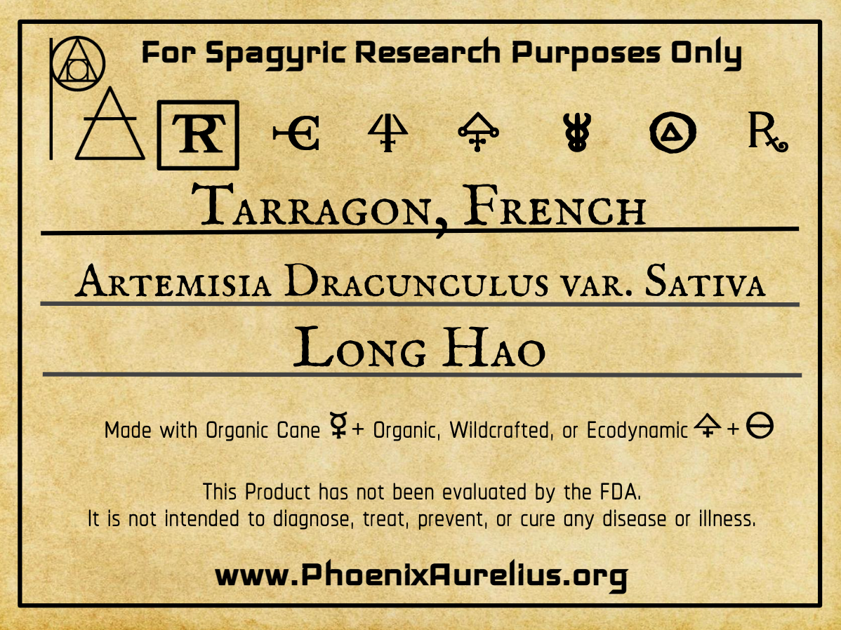 Tarragon, French, Spagyric Tincture