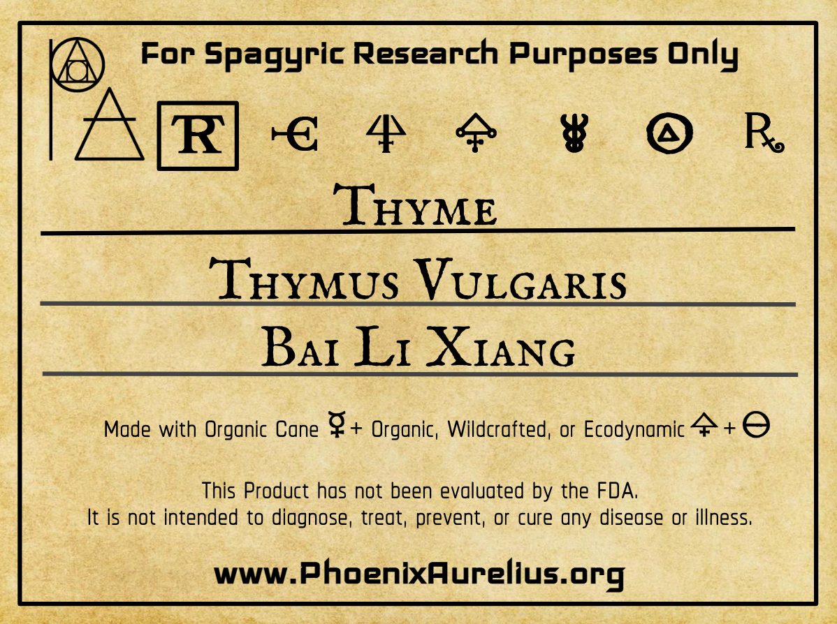 Thyme Spagyric Tincture