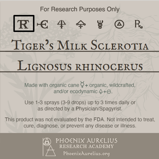 Tiger's Milk Sclerotia Spagyric Tincture