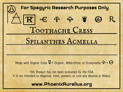 Toothache Cress Spagyric Tincture