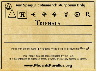 Triphala Spagyric Tincture