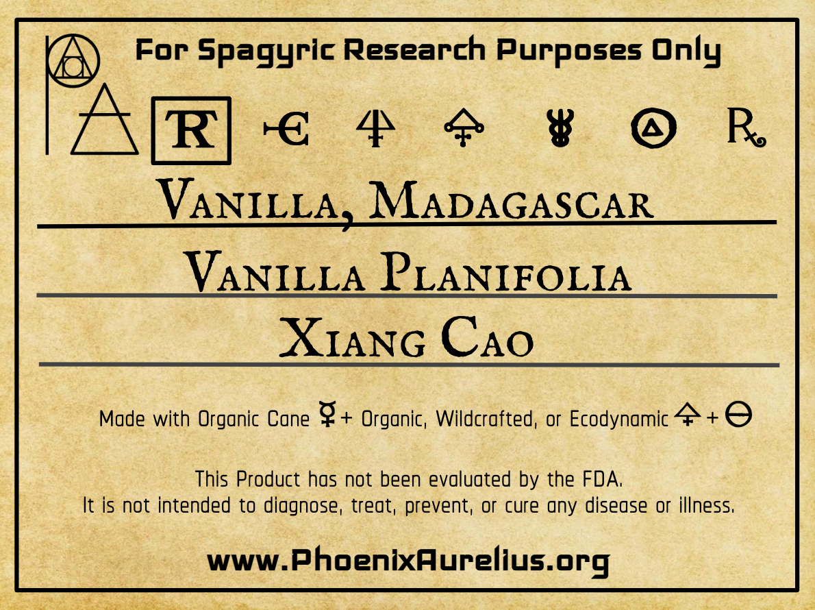 Vanilla, Madagascar, Spagyric Tincture