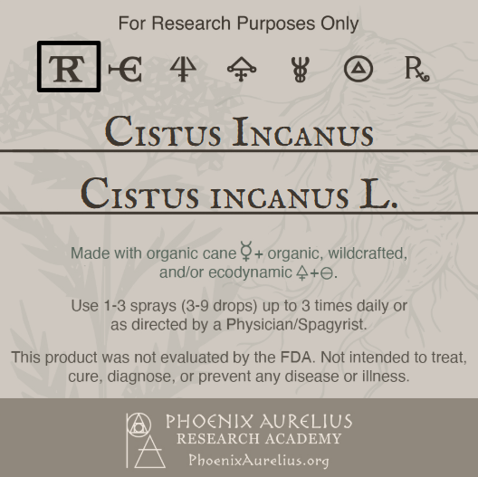 Cistus Incanus Spagyric Tincture