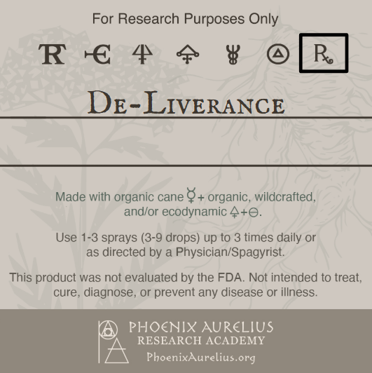 De-Liverance Spagyric Formulation