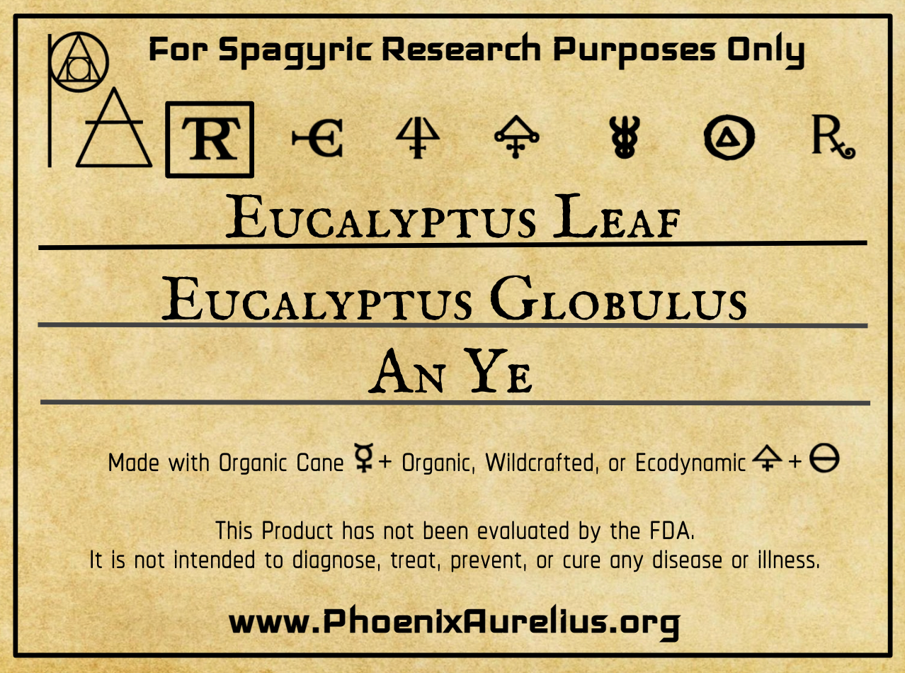 Eucalyptus Leaf Spagyric Tincture - Phoenix Aurelius Research Academy