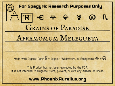Grains of Paradise Spagyric Tincture