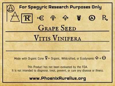 Grape Seed Spagyric Tincture