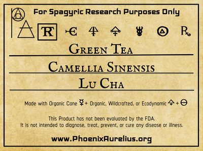 Green Tea Spagyric Tincture - Phoenix Aurelius Research Academy