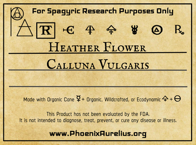 Heather Flower Spagyric Tincture - Phoenix Aurelius Research Academy