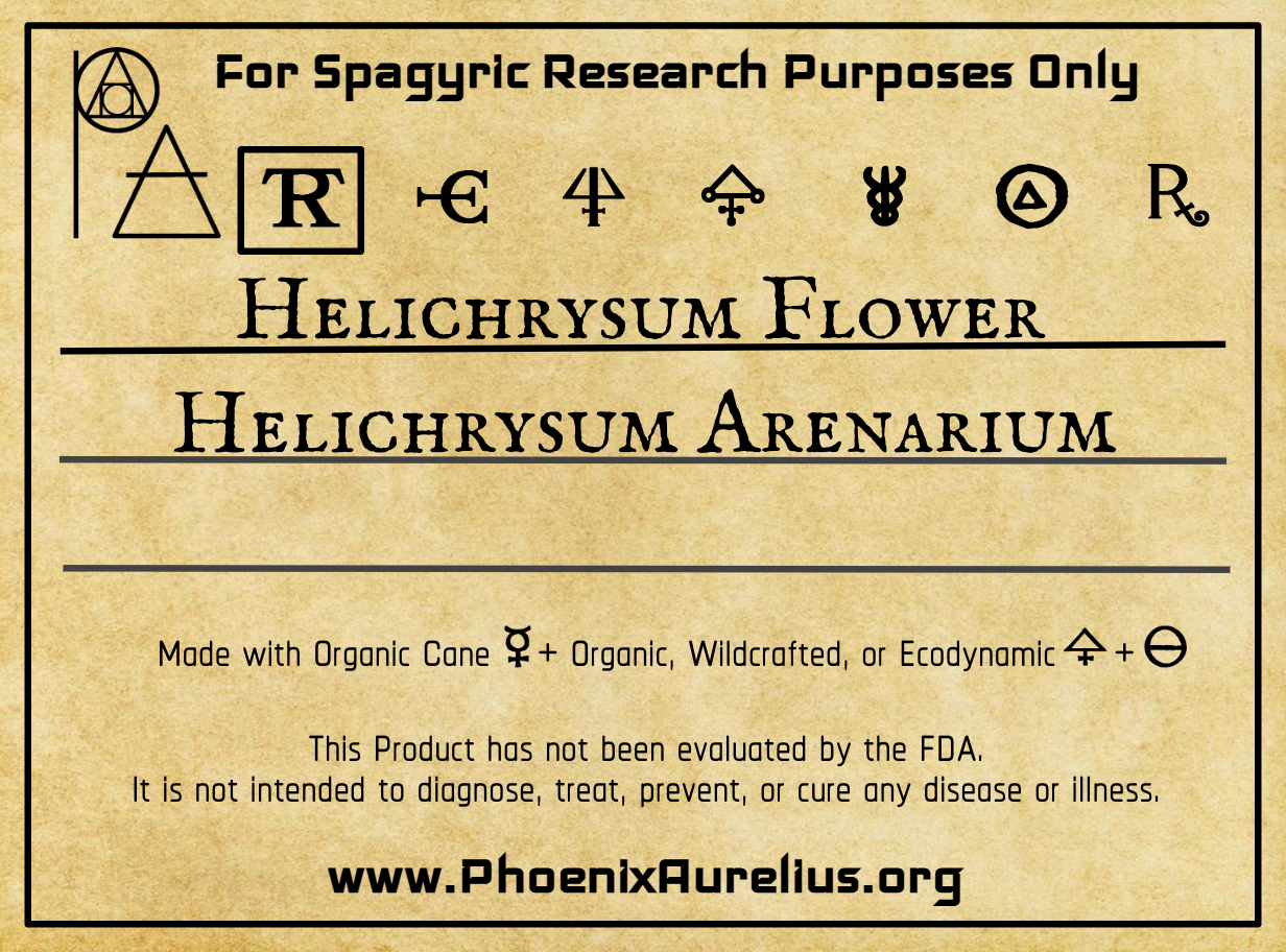 Helichrysum Flower Spagyric Tincture