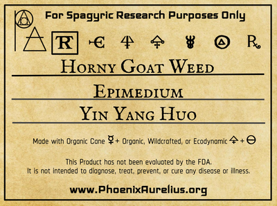 Horny Goat Weed Spagyric Tincture - Phoenix Aurelius Research Academy