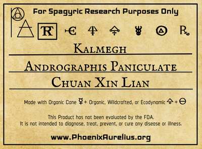 Kalmegh Spagyric Tincture - Phoenix Aurelius Research Academy