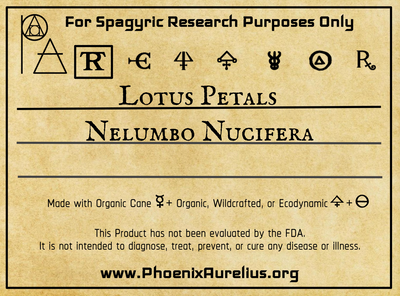 Lotus Petals Spagyric Tincture - Phoenix Aurelius Research Academy