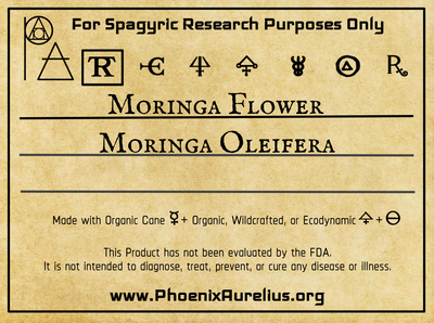 Moringa Flower Spagyric Tincture - Phoenix Aurelius Research Academy