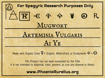 Mugwort Spagyric Tincture - Phoenix Aurelius Research Academy