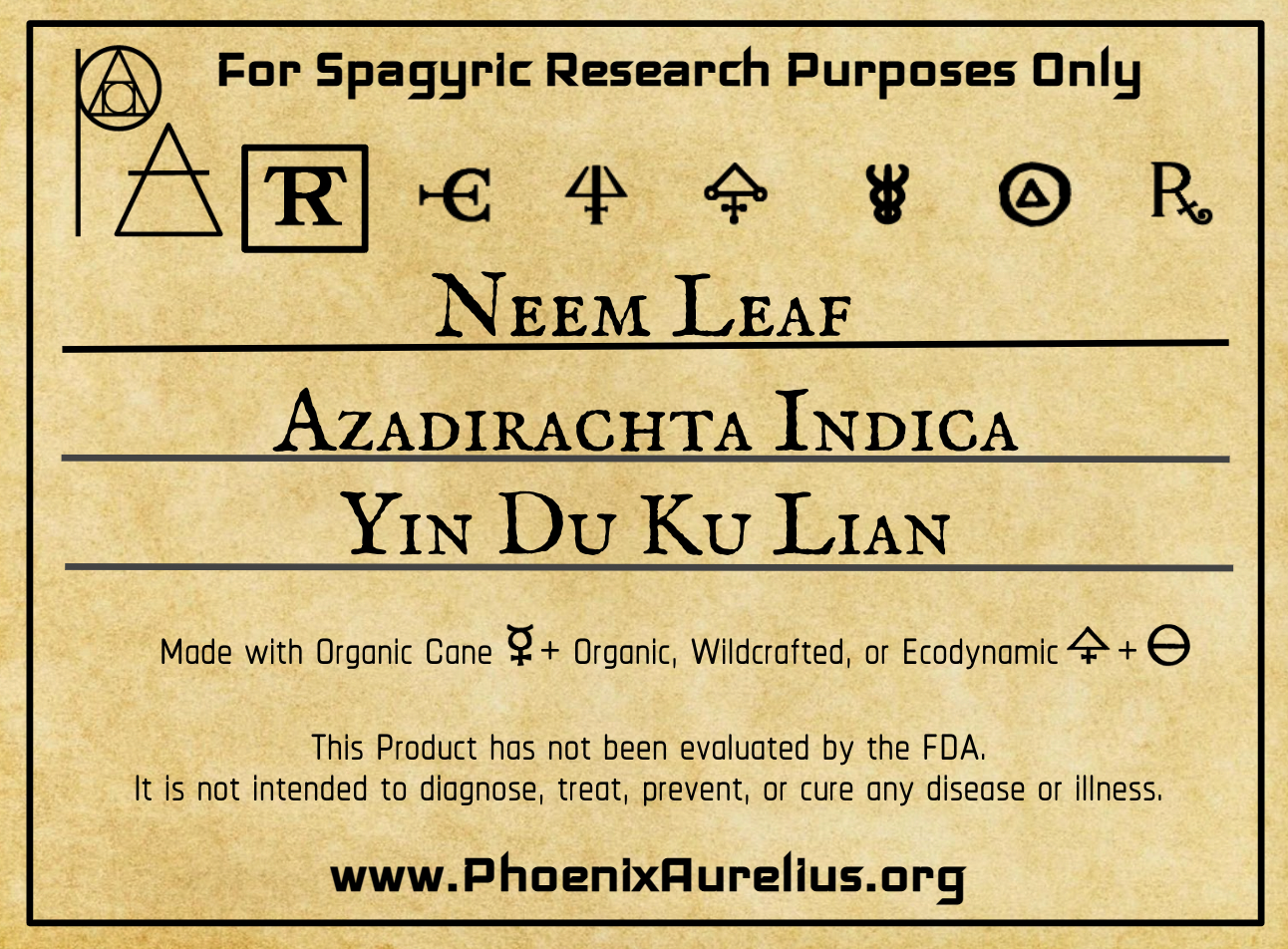 Neem Leaf Spagyric Tincture