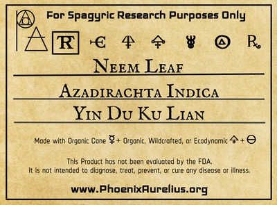 Neem Leaf Spagyric Tincture