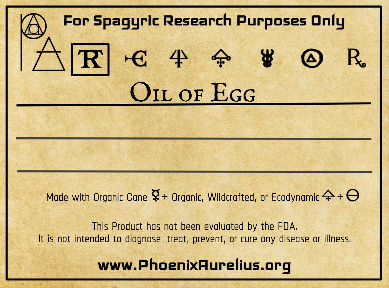 Oil of Egg Spagyric Tincture