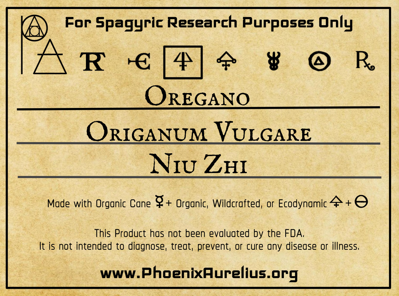 Oregano Spagyric Essence Per Destillatio