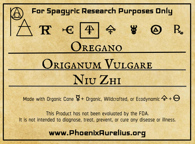 Oregano Spagyric Essence Per Destillatio