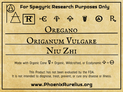 Oregano Spagyric Tincture